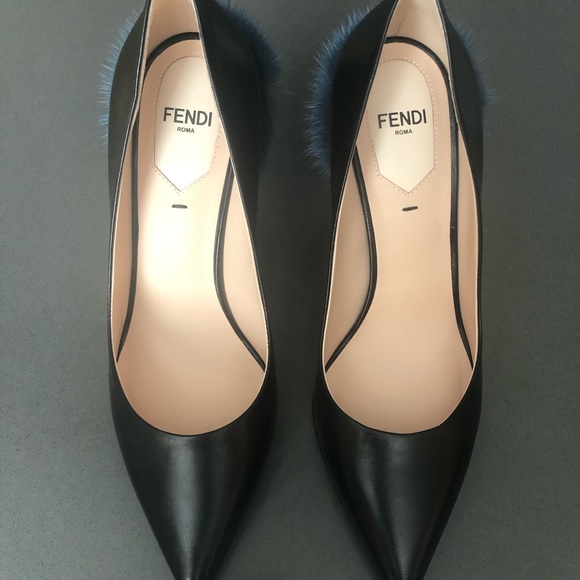 Fendi Pumps Black and Blue, Size:36 - Picture 5 of 16